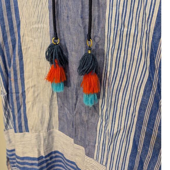 Vineyard Vines Linen Dress Costal Beach Pool Vacation Preppy Chic Style - Size 6 - Picture 6 of 8